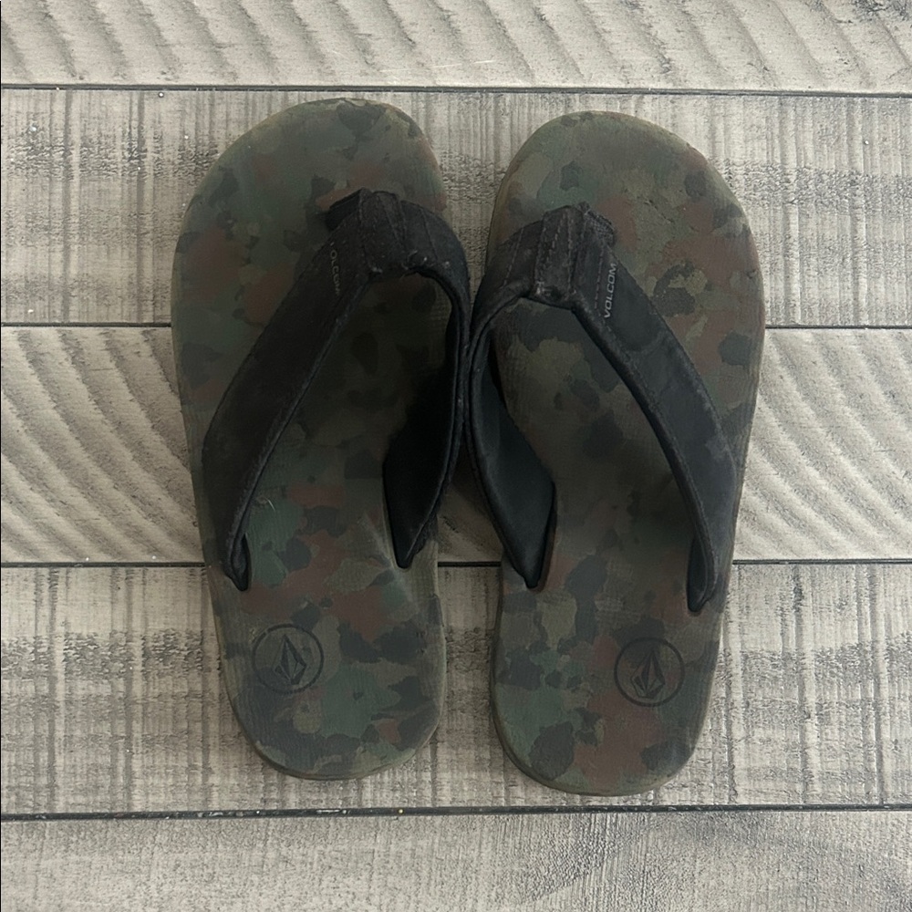 Volcom Kids Camo Flip Flops